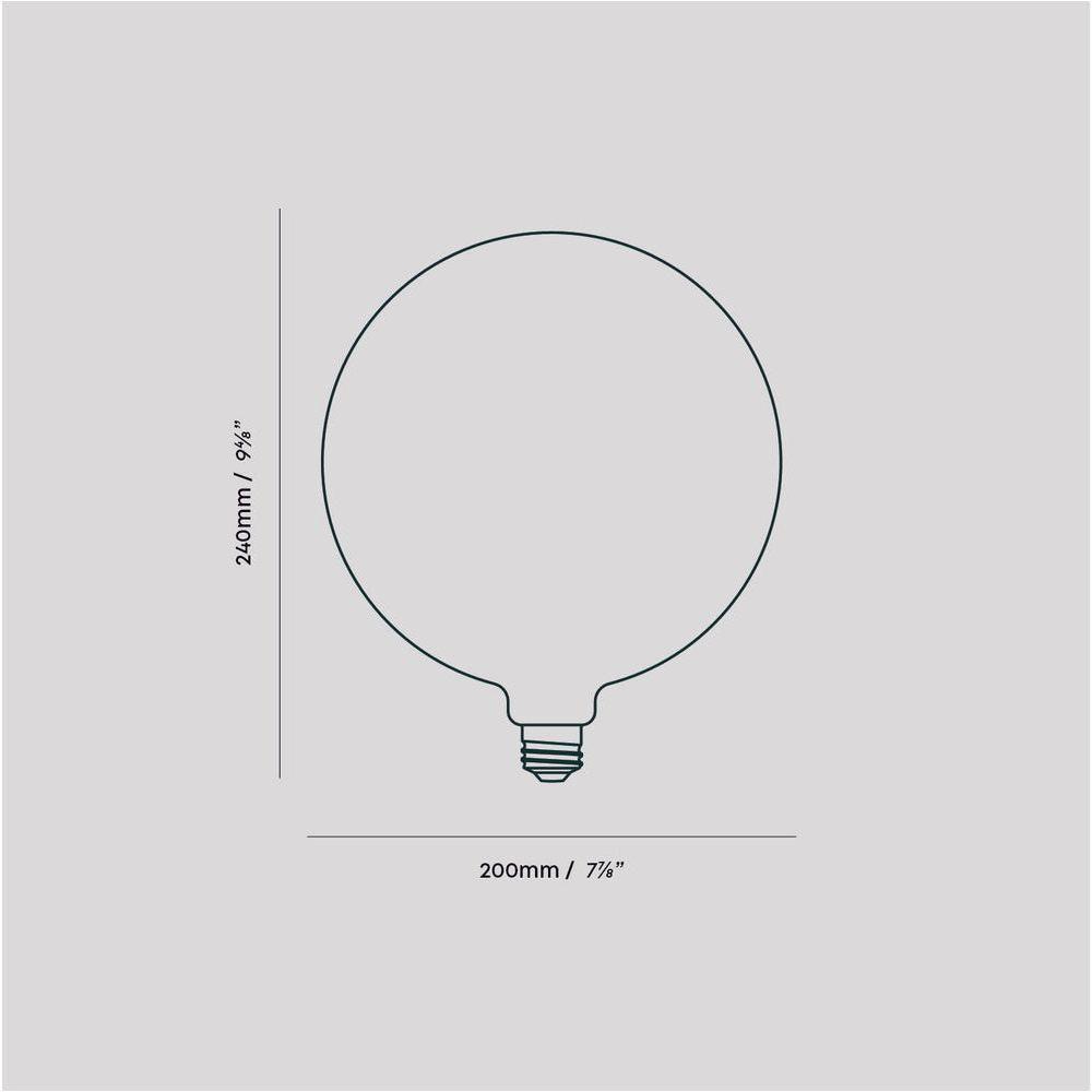 Sphere G200 8W WoD 2000K to 2800K E26 Matte Porcelain US LED Bulb