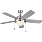 Visual Comfort Fan Collection 5DIC44BSD-V1 Discus Classic 44" LED Ceiling Fan