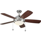 Visual Comfort Fan Collection 5DIC44PND-V1 Discus Classic 44" LED Ceiling Fan