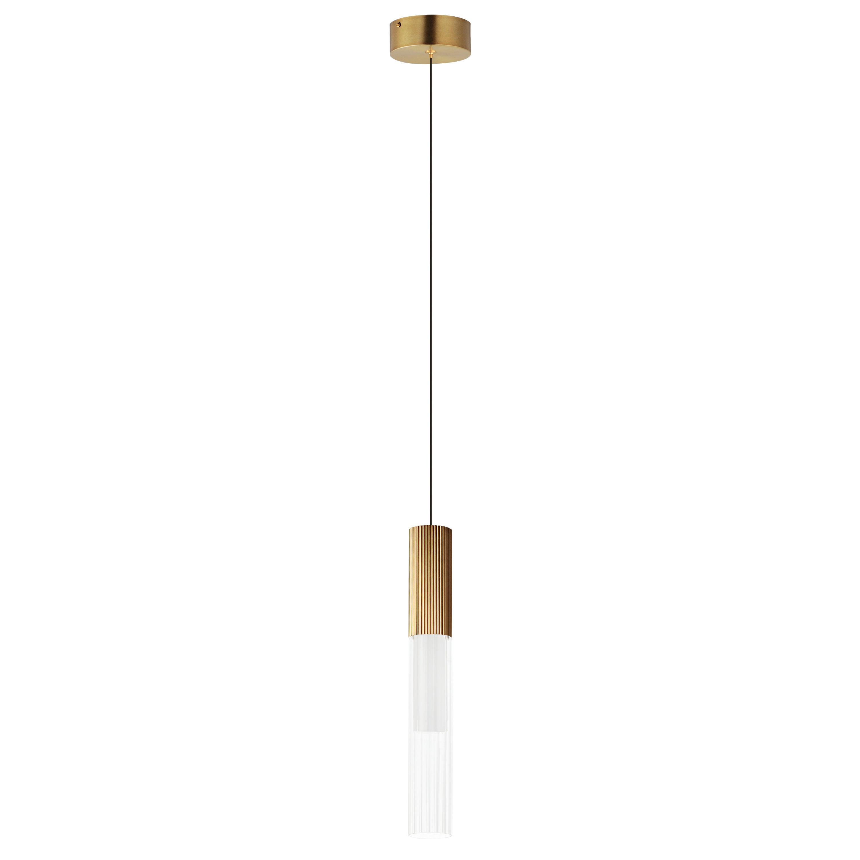 ET2 Lighting E11011-144GLD Reeds LED Pendant in Gold