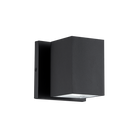 Matteo Lighting E20601MB Kubular LED Outdoor Wall Sconce in Matte Black