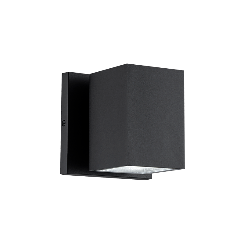 Matteo Lighting E20601MB Kubular LED Outdoor Wall Sconce in Matte Black