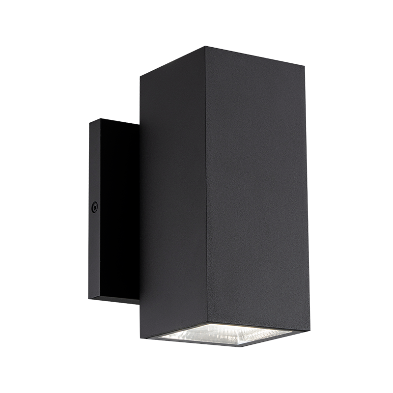 Matteo Lighting E20612MB Kubular LED Outdoor Wall Sconce in Matte Black