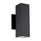 Matteo Lighting E20622MB Kubular LED Outdoor Wall Sconce in Matte Black