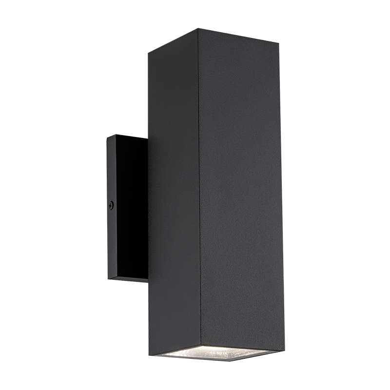 Matteo Lighting E20622MB Kubular LED Outdoor Wall Sconce in Matte Black