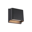 Matteo Lighting E21605MB Notch LED Step Light in Matte Black