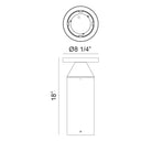 Borne d'éclairage extérieure LED Cremini Matteo Lighting E21718MB, noir mat