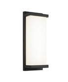 Matteo Lighting E21816MB Luce LED Outdoor Wall Sconce in Matte Black