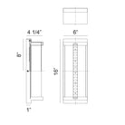 Matteo Lighting E21816MB Luce LED Outdoor Wall Sconce in Matte Black