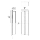 Matteo Lighting E21824MB Luce LED Outdoor Wall Sconce in Matte Black