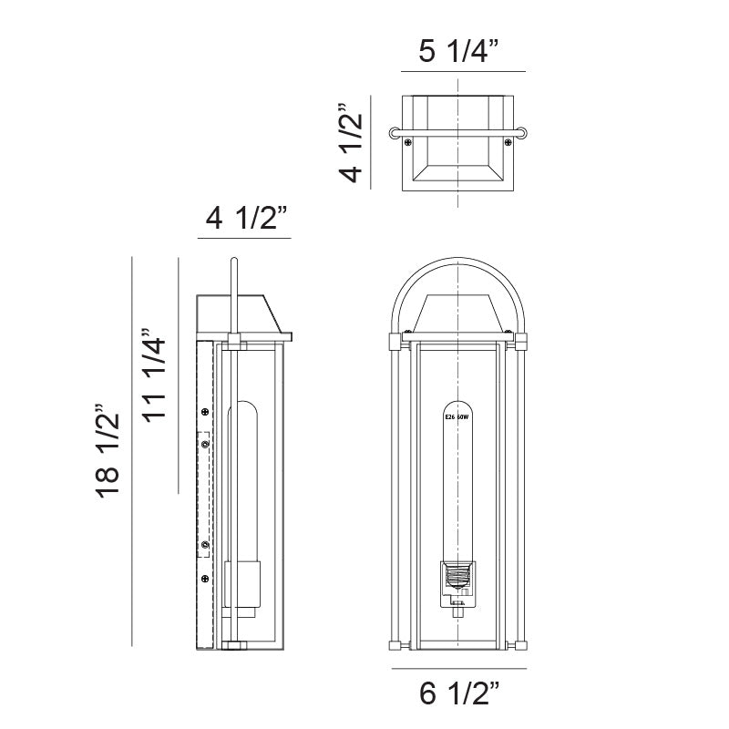 Matteo Lighting E22001MB Dew Outdoor Wall Sconce in Matte Black