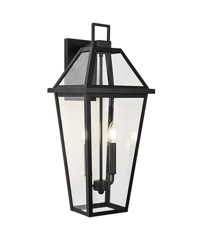 Matteo Lighting E22302MB Layla Outdoor Wall Sconce in Matte Black