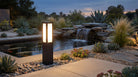 Matteo Lighting E22526MB Rubex LED Outdoor Bollard in Matte Black