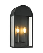 Matteo Lighting E22702MB Avery Outdoor Wall Sconce in Matte Black