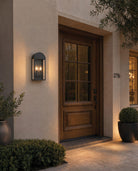 Matteo Lighting E22702MB Avery Outdoor Wall Sconce in Matte Black