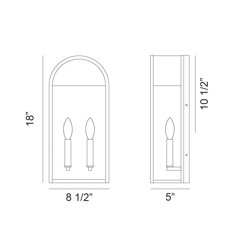 Matteo Lighting E22702MB Avery Outdoor Wall Sconce in Matte Black