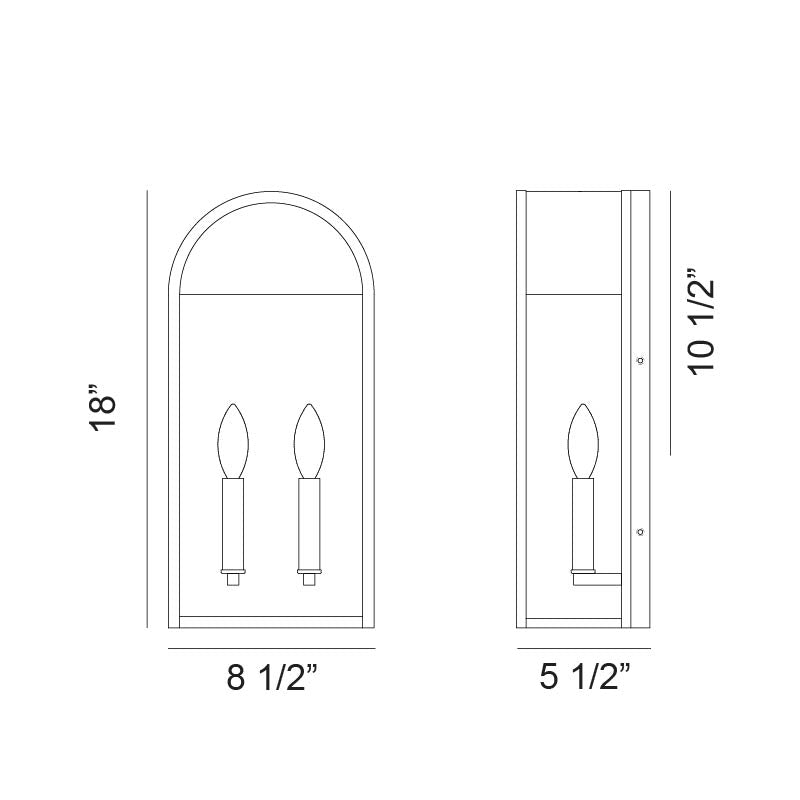 Matteo Lighting E22701MB Avery Outdoor Wall Sconce in Matte Black
