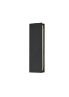 Matteo Lighting E22918MB Onyx LED Outdoor Wall Sconce in Matte Black
