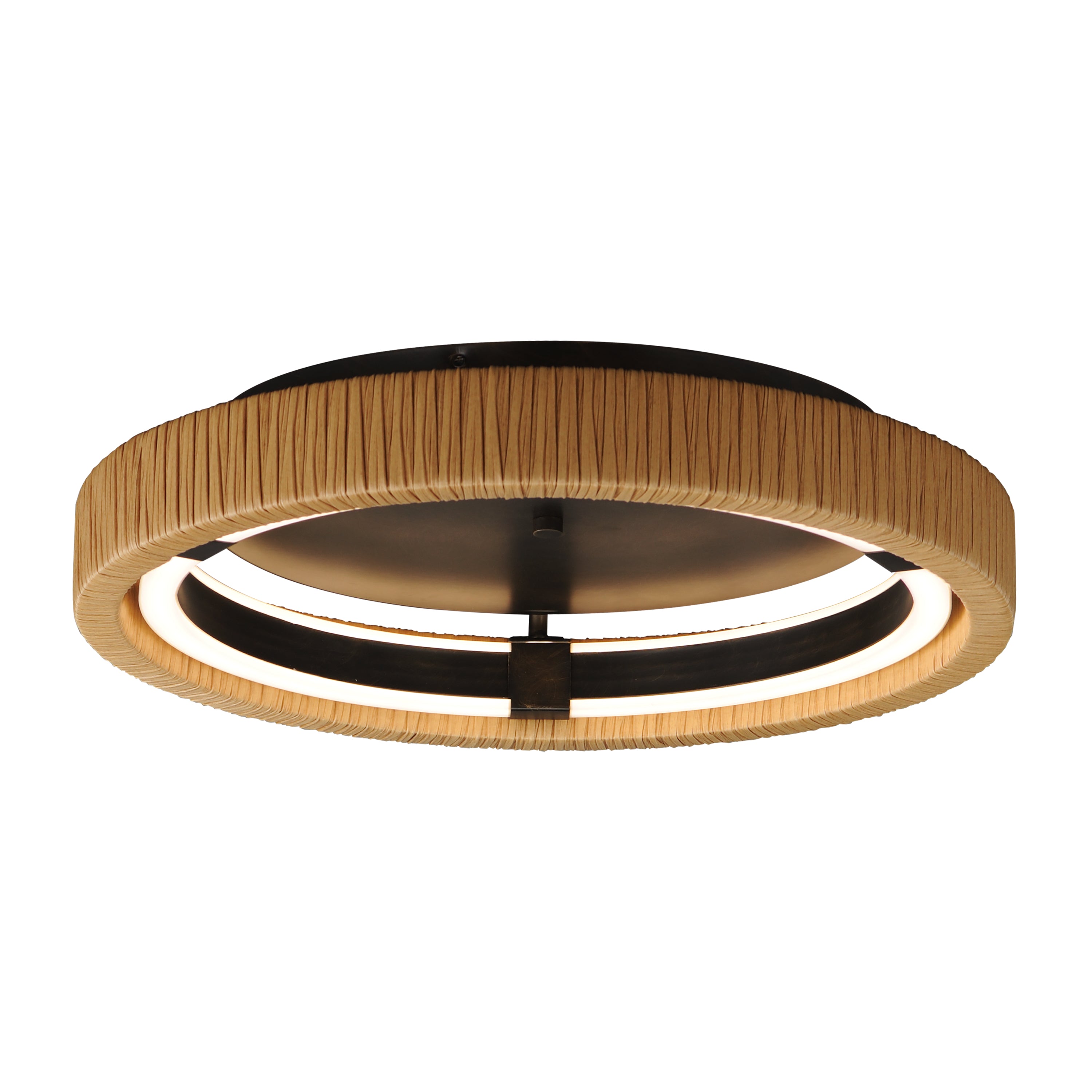 ET2 Lighting E22960-NAANB Kaia 20" LED Semi-Flush Mount in Antique Bronze