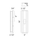 Matteo Lighting E22918MB Onyx LED Outdoor Wall Sconce in Matte Black