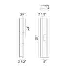 Matteo Lighting E22924MB Onyx LED Outdoor Wall Sconce in Matte Black