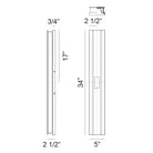 Matteo Lighting E22934MB Onyx LED Outdoor Wall Sconce in Matte Black