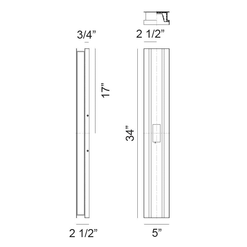 Matteo Lighting E22934MB Onyx LED Outdoor Wall Sconce in Matte Black