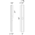 Matteo Lighting E22942MB Onyx LED Outdoor Wall Sconce in Matte Black
