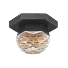ET2 Lighting E23340-122BK Allumettes LED Flush Mount in Black