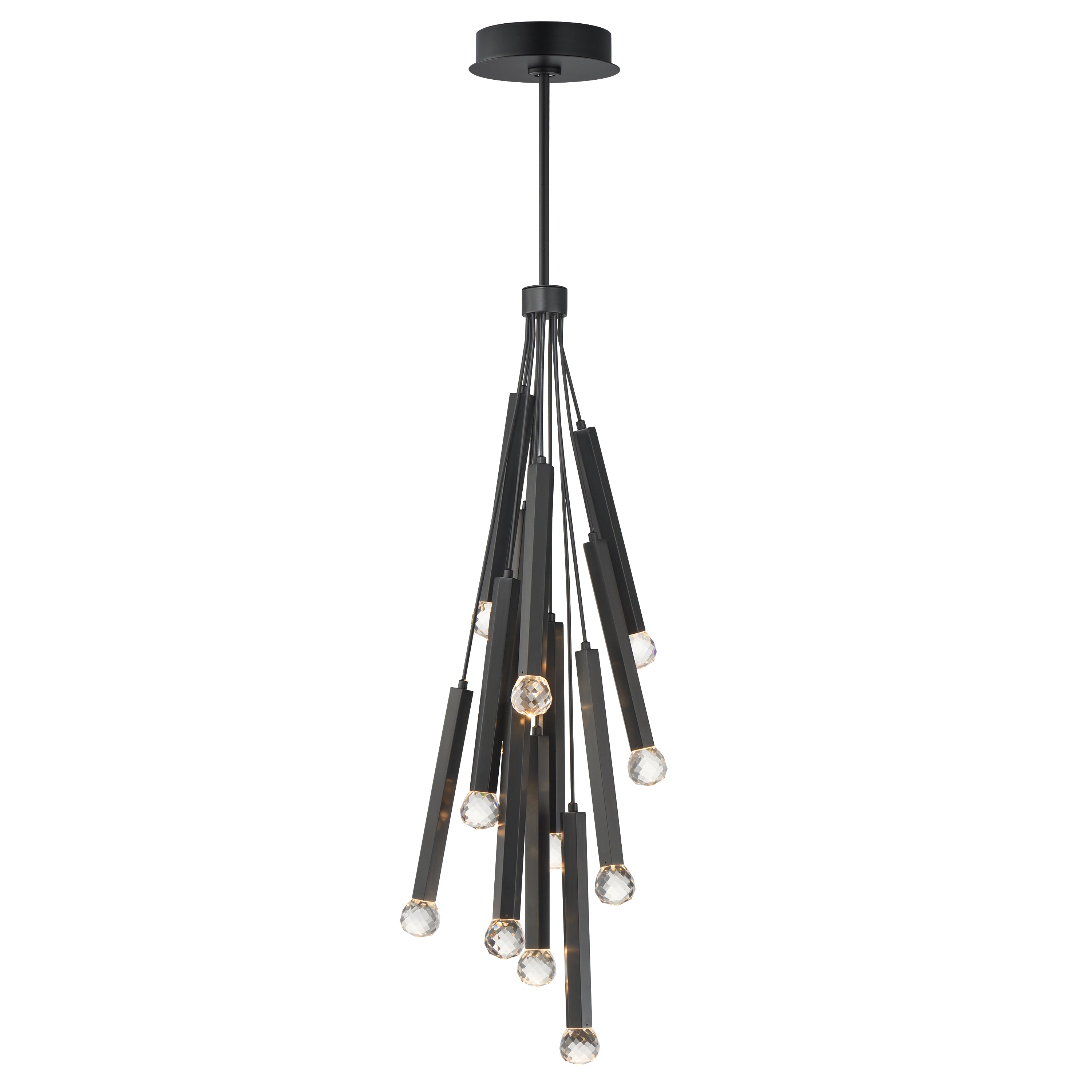 ET2 Lighting E23347-122BK Allumettes LED Pendant in Black