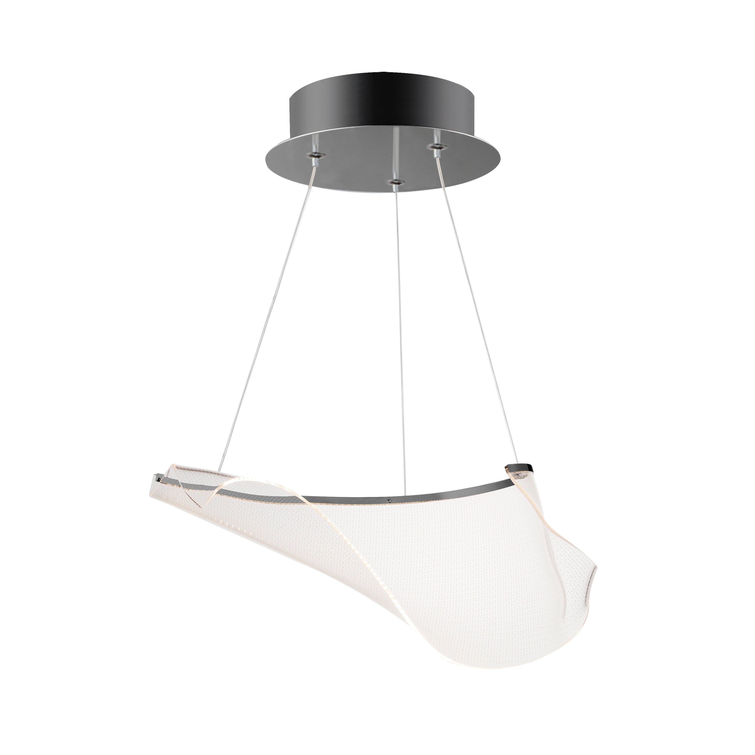 ET2 Lighting E24881-133BGM Rinkle Modular LED Pendant in Brushed Gunmetal