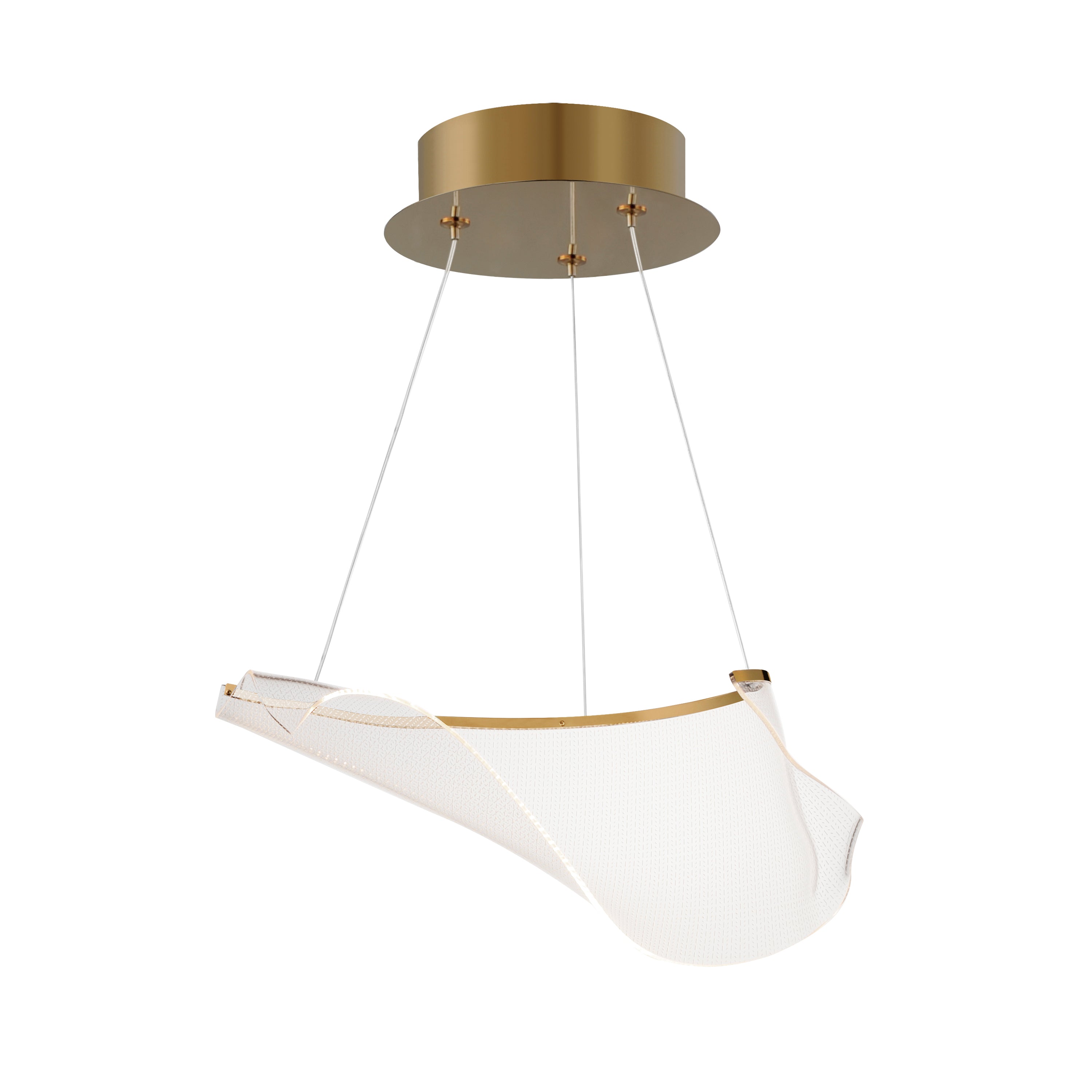 ET2 Lighting E24881-133FG Rinkle Modular LED Pendant in French Gold