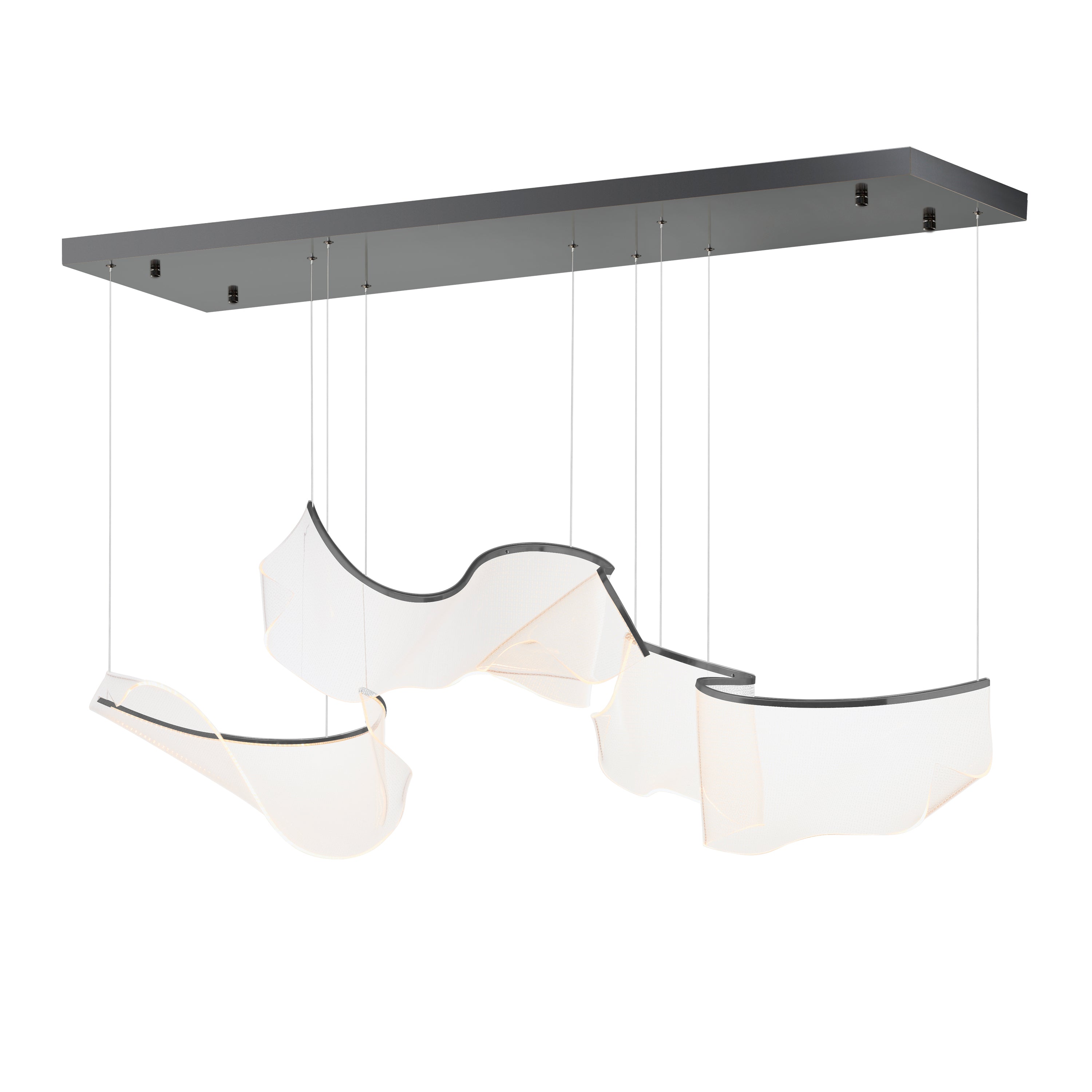 ET2 Lighting E24883-133BGM Rinkle Modular LED Pendant in Brushed Gunmetal
