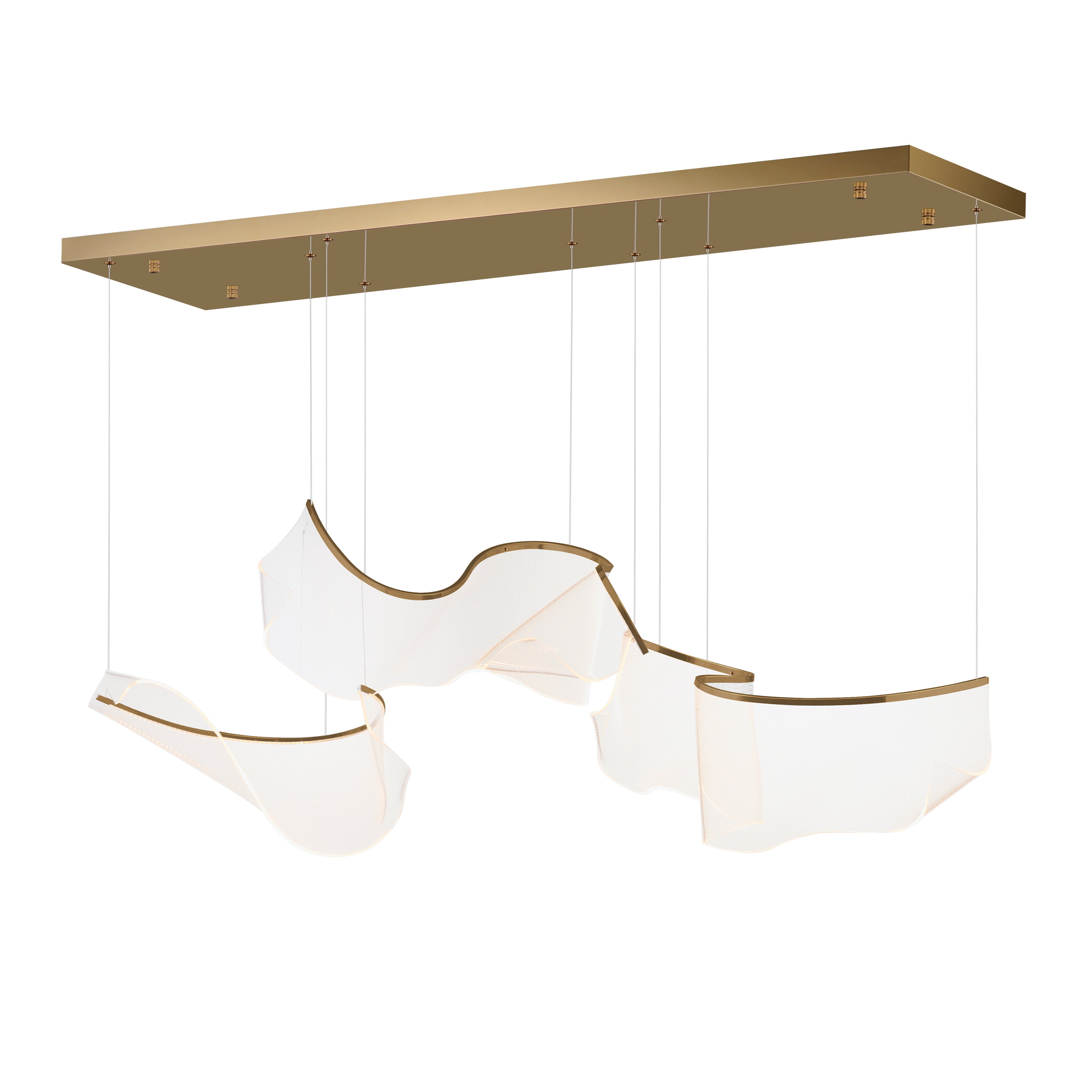 ET2 Lighting E24883-133FG Rinkle Modular LED Pendant in French Gold