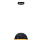 ET2 - E24902-GBGLD - LED Pendant - Hemisphere - Gloss Black / Gold