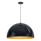 ET2 - E24906-GBGLD - LED Pendant - Hemisphere - Gloss Black / Gold