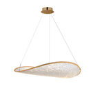 ET2 Lighting E24971-BCN Moonscapes Single LED Pendant in Brushed Champagne