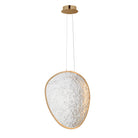 ET2 Lighting E24973-BCN Moonscapes Single LED Pendant in Brushed Champagne
