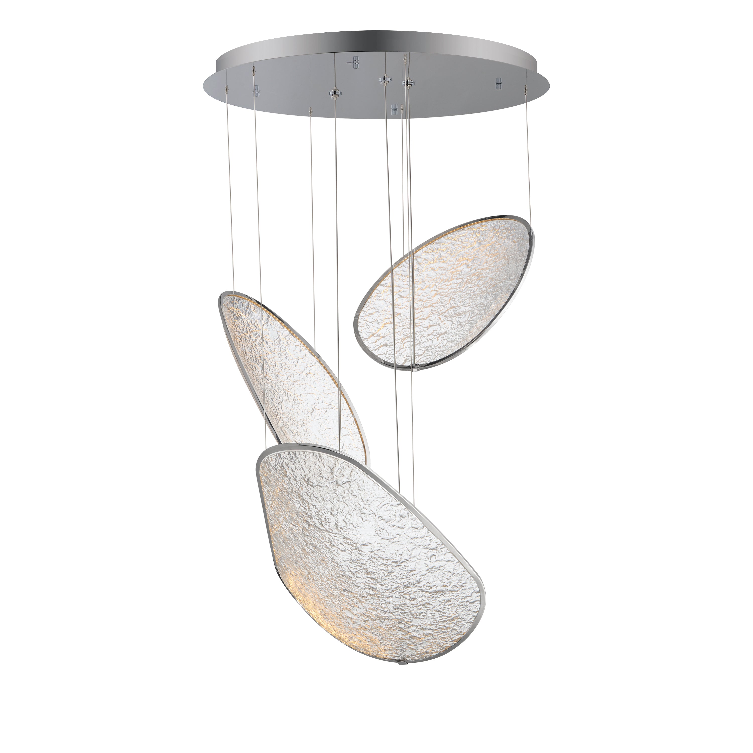 ET2 Lighting E24974-PC Moonscapes LED Pendant in Polished Chrome