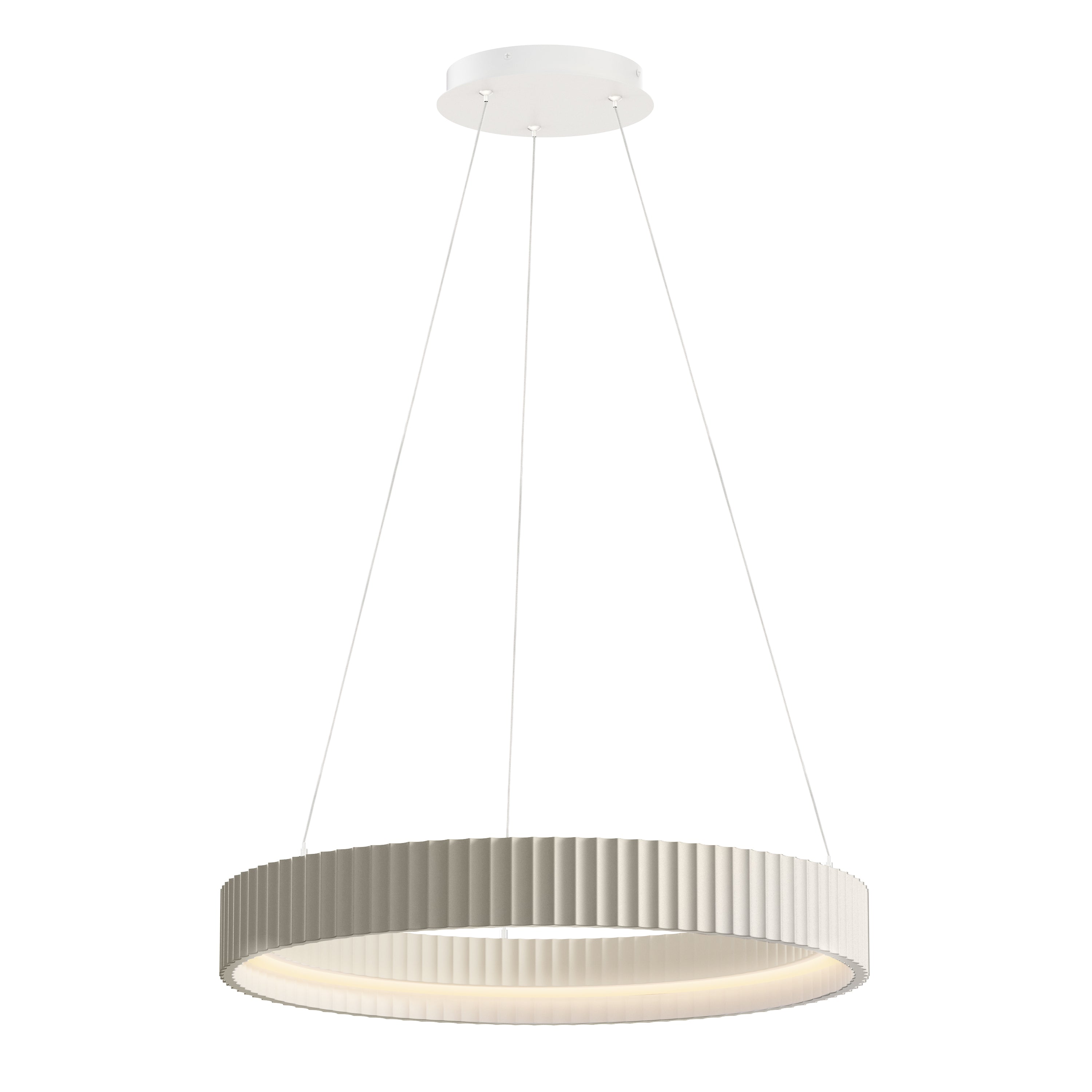 ET2 Lighting E25054-CHK Souffle LED Ring Pendant in Chaulk White