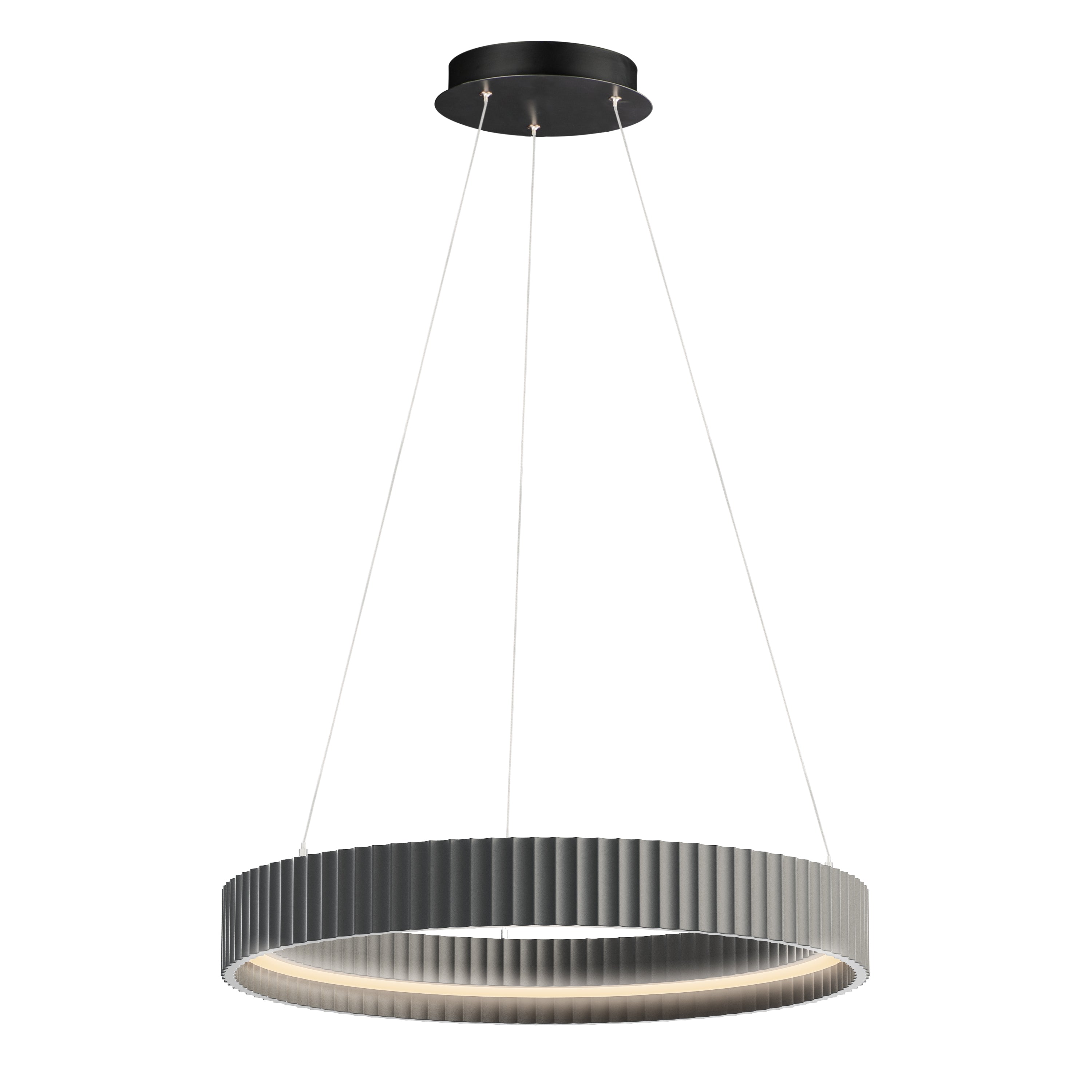 ET2 Lighting E25054-GY Souffle LED Ring Pendant in Gray