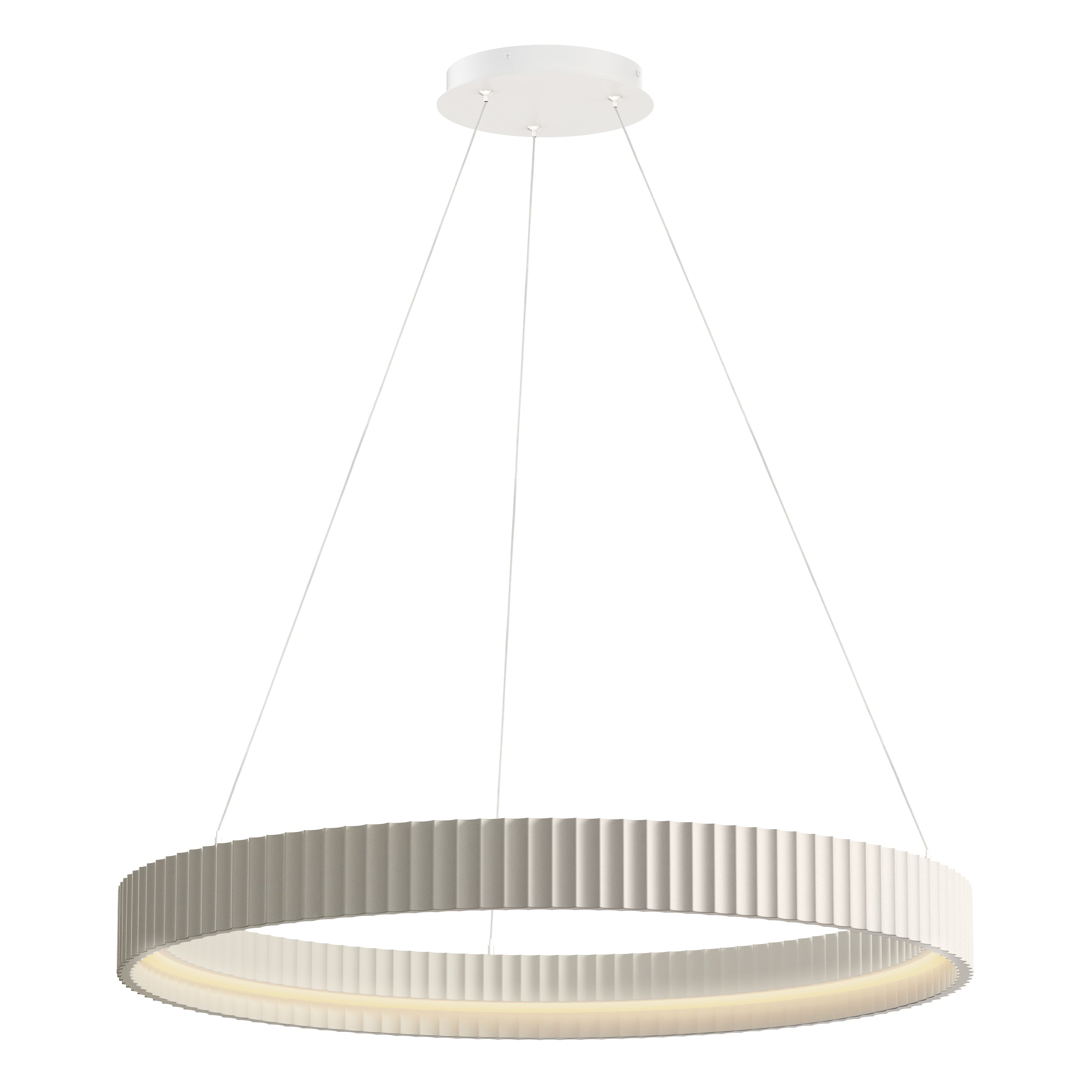 ET2 Lighting E25055-CHK Souffle 33" LED Ring Pendant in Chaulk White