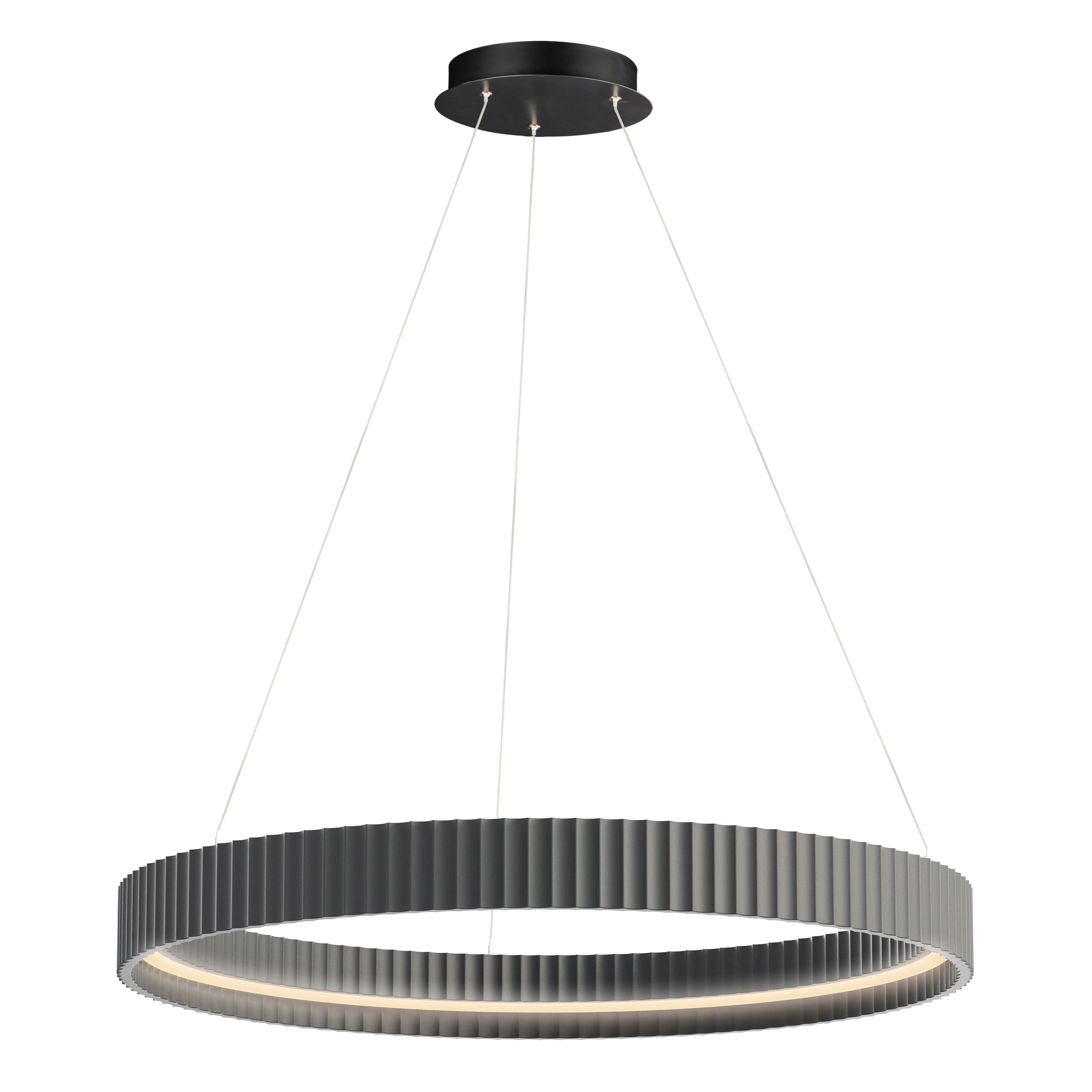 ET2 Lighting E25055-GY Souffle 33" LED Ring Pendant in Gray