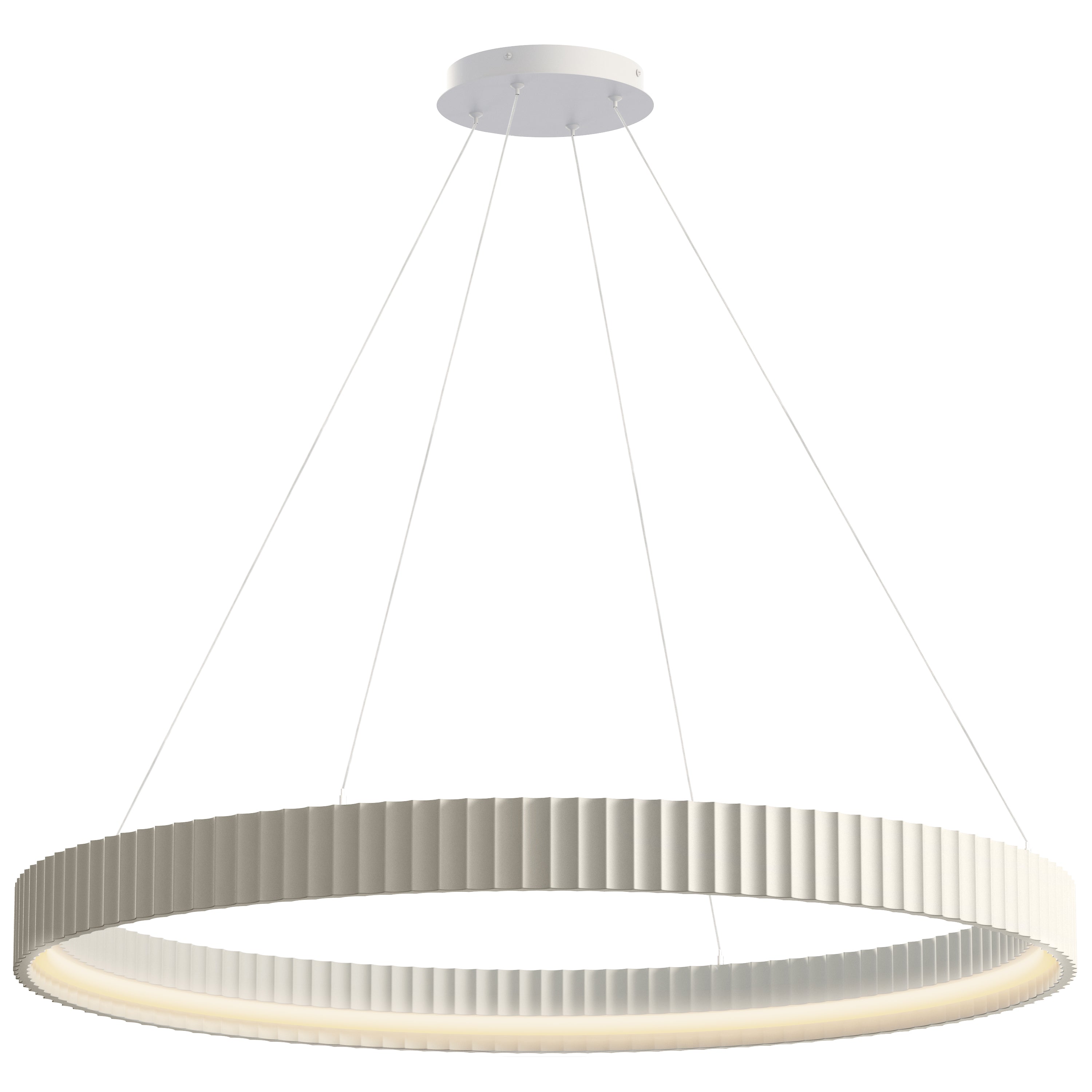 ET2 Lighting E25056-CHK Souffle 41" LED Ring Pendant in Chaulk White