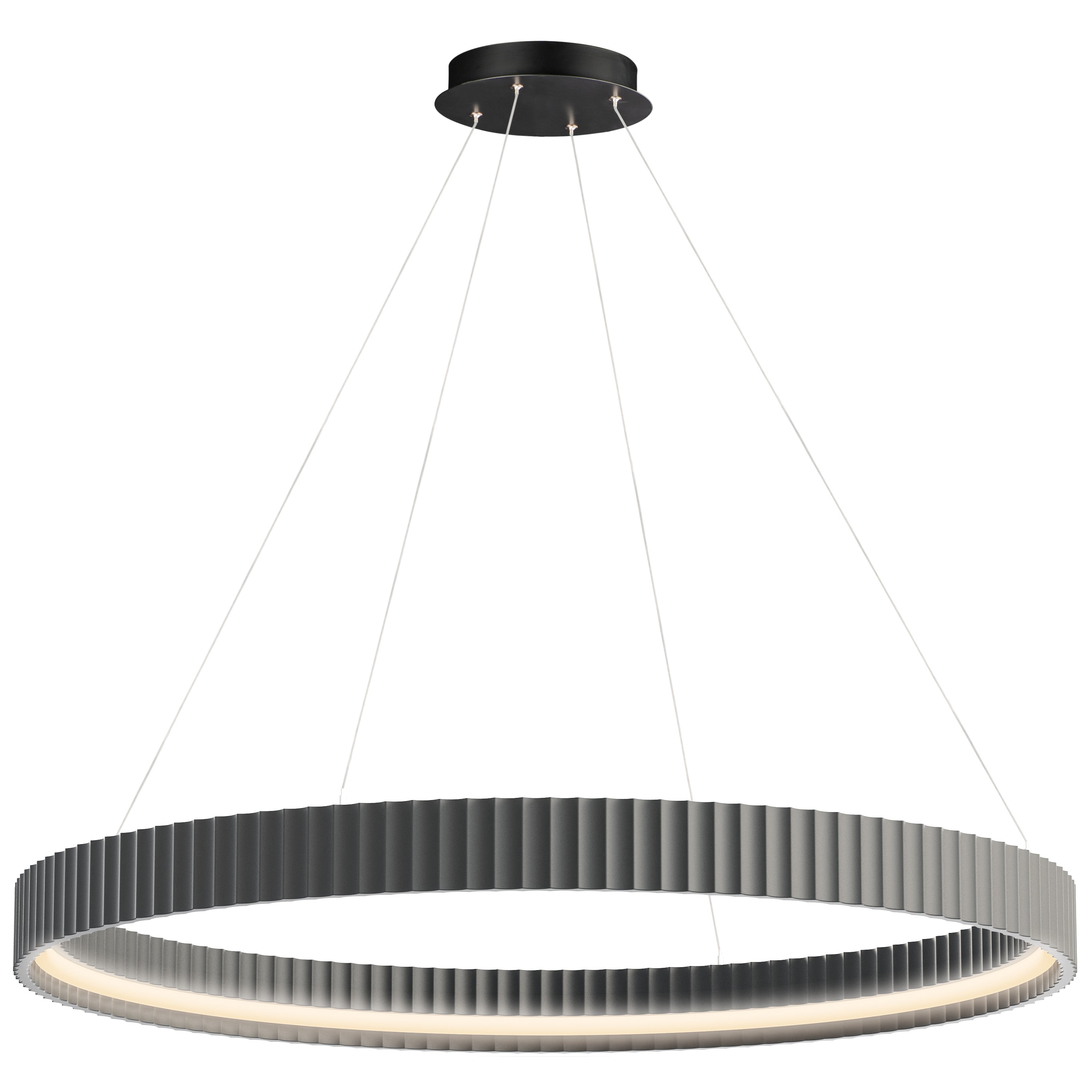 ET2 Lighting E25056-GY Souffle 41" LED Ring Pendant in Gray