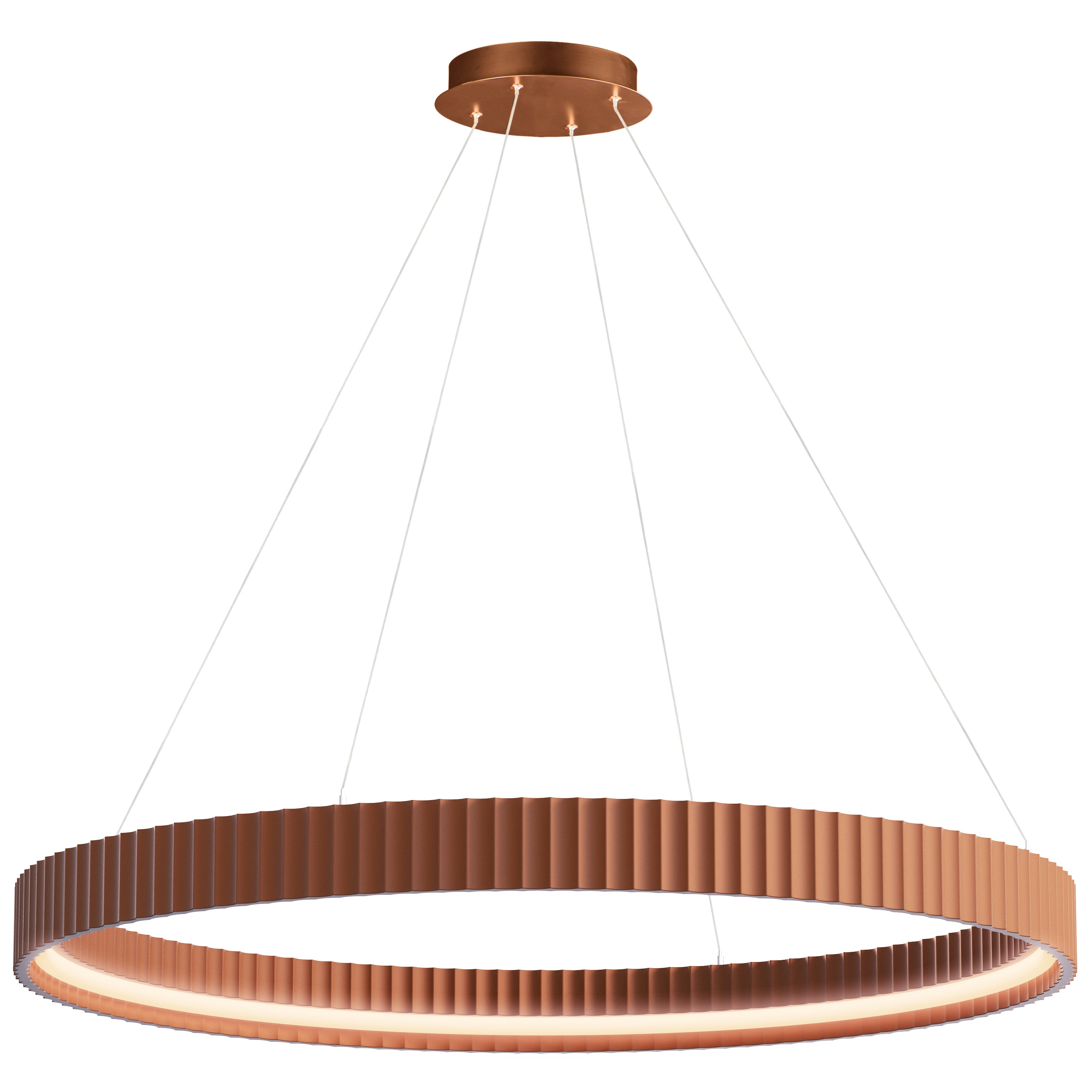 ET2 Lighting E25056-TRC Souffle 41" LED Ring Pendant in Terra Cotta