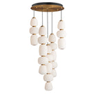 ET2 Lighting E25169-92BKGLD Soji Chandelier in Black / Gold