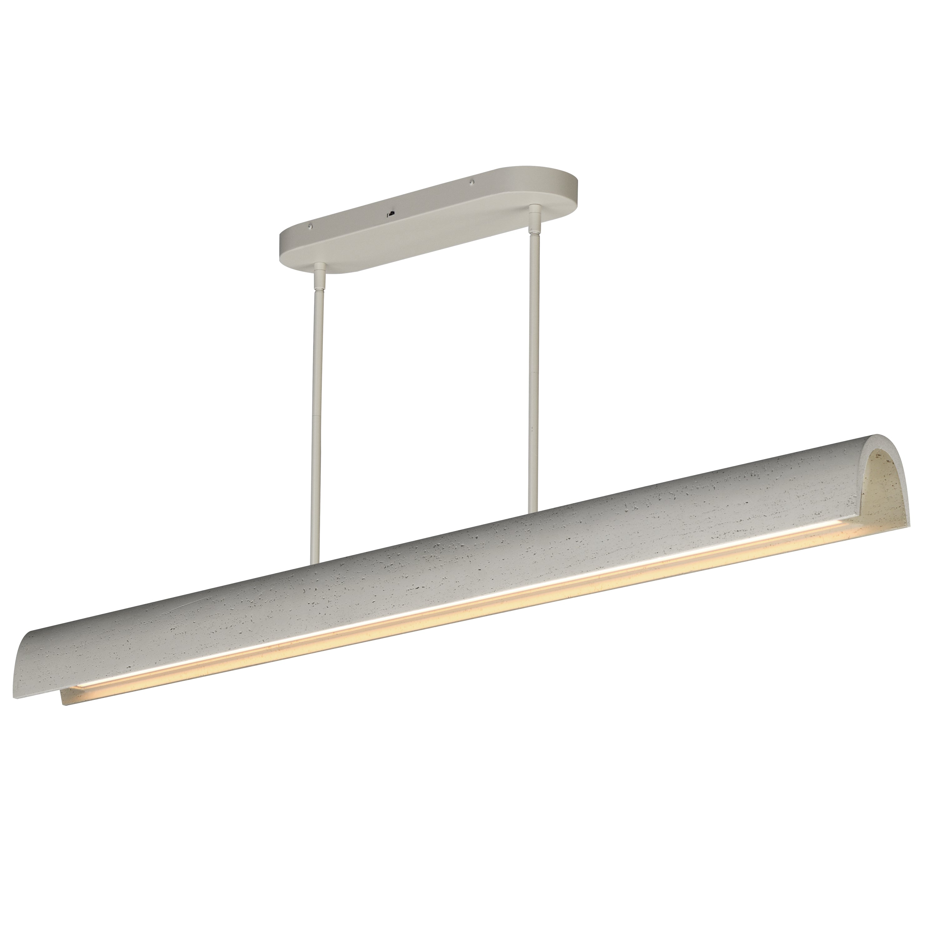 ET2 Lighting E25237-CHK Matera 60" LED Linear Arch Pendant in Chaulk White
