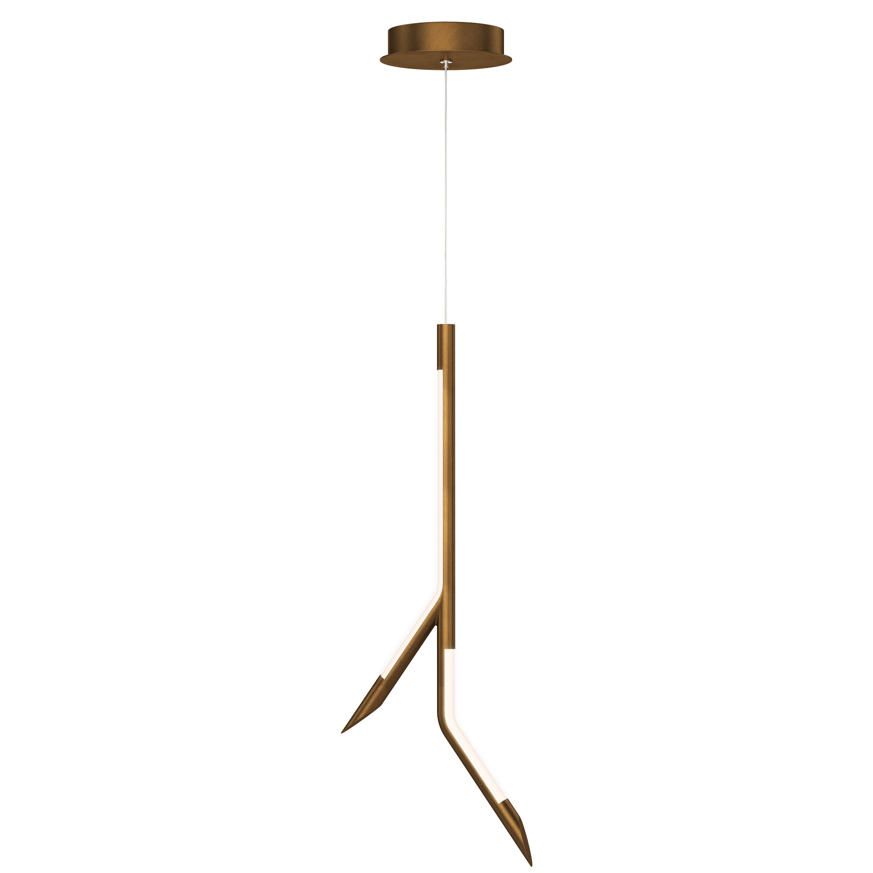 ET2 Lighting E25412-WBR Scion LED Pendant in Weathered Brass