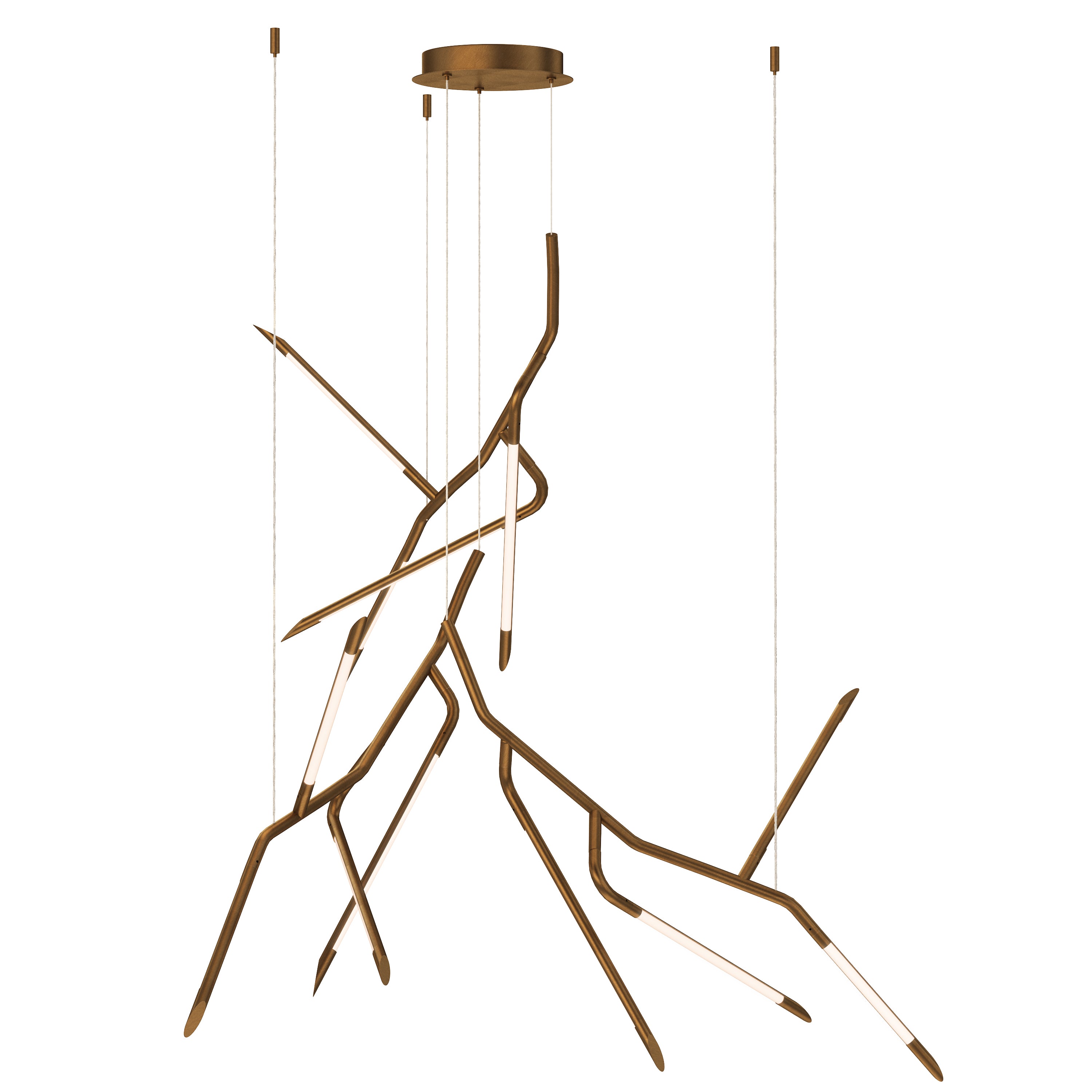 ET2 Lighting E25415-WBR Scion 53" LED Pendant in Weathered Brass